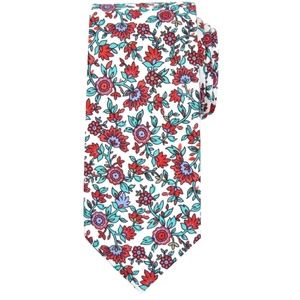 Haggar Patterned Tie - Red Kaneohe